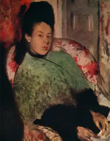 Portrait of Elena Carafa c1875. Artist: Edgar Degas