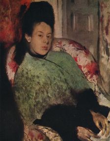 Portrait of Elena Carafa c1875. Artist: Edgar Degas