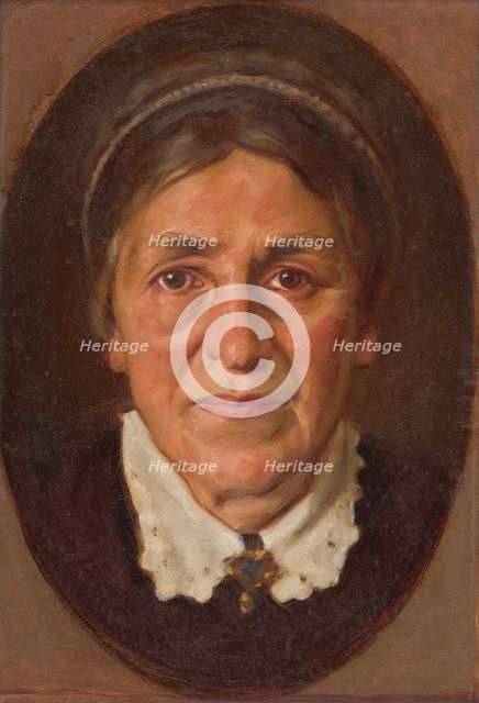 Portrait of Elena Marótha Soltésová, around 1925. Creator: Milan Thomka Mitrovsky.