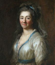 Portrait of Elisa von der Recke (1754-1833), 1785. Creator: Darbès, Joseph Friedrich August (1747-1810)