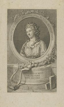 Portrait of Elisa von der Recke (1754-1833), 1792. Creator: Anonymous