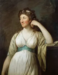Portrait of Elisa von der Recke (1754-1833), 1795-1796. Creator: Graff, Anton (1736-1813)