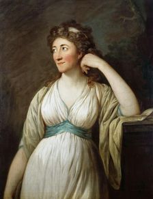 Portrait of Elisa von der Recke (1754-1833), 1795-1796. Creator: Graff, Anton (1736-1813)