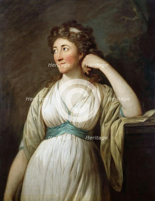 Portrait of Elisa von der Recke (1754-1833), 1795-1796. Creator: Graff, Anton (1736-1813).