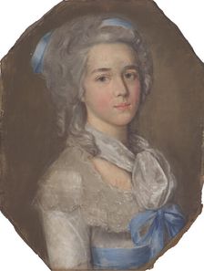 Portrait of Elisaveta Alexeevna Golokhvastova (1763-1822), née Yakovleva. Creator: Anonymous