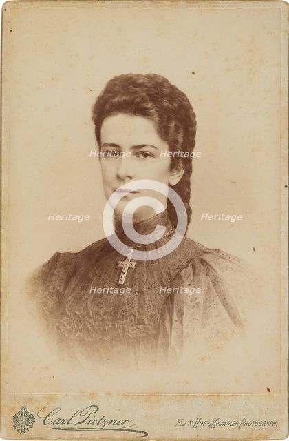 Portrait of Elisabeth of Bavaria, 1897. Creator: Pietzner, Carl (1853-1927).