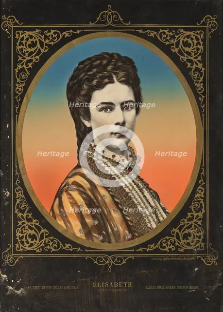 Portrait of Elisabeth of Bavaria, c1870. Creator: Anonymous ().
