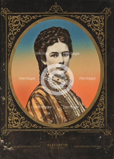 Portrait of Elisabeth of Bavaria, c1870. Creator: Anonymous ().