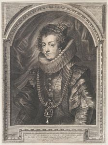 Portrait of Elisabeth of Bourbon, Queen of Spain, 1632., 1632. Creator: Paulus Pontius