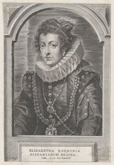 Portrait of Elisabeth of Bourbon, Queen of Spain, ca. 1632-44. Creator: Pieter de Jode II