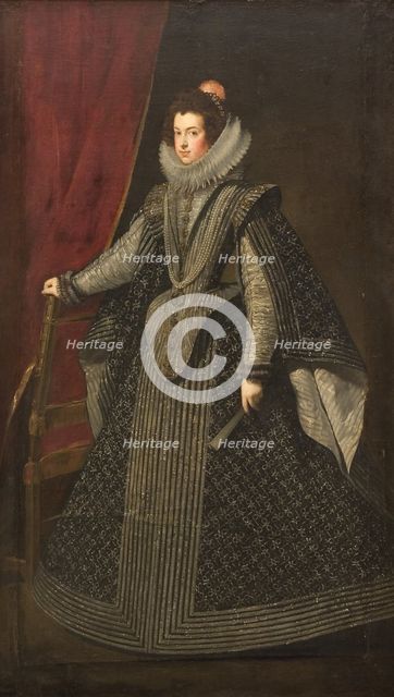 Portrait of Elisabeth of France (1602-1644), Queen consort of Spain, 1630s. Creator: Velàzquez, Diego (1599-1660).
