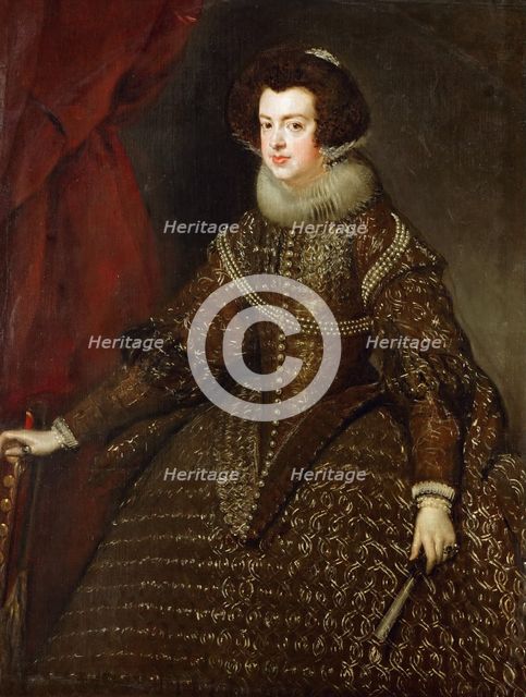 Portrait of Elisabeth of France (1602-1644), Queen consort of Spain.