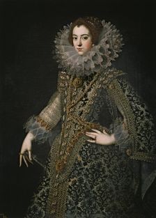Portrait of Elisabeth of France (1602-1644), Queen consort of Spain, c. 1620. Artist: Anonymous