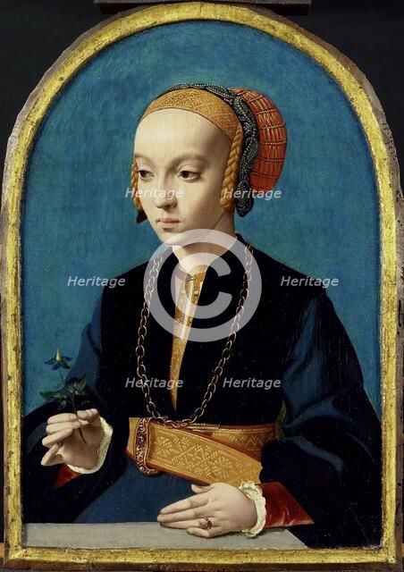 Portrait of Elisabeth Bellinghausen (c.1520- after 1570), 1538-1539. Creator: Bartholomaeus Bruyn the Elder.