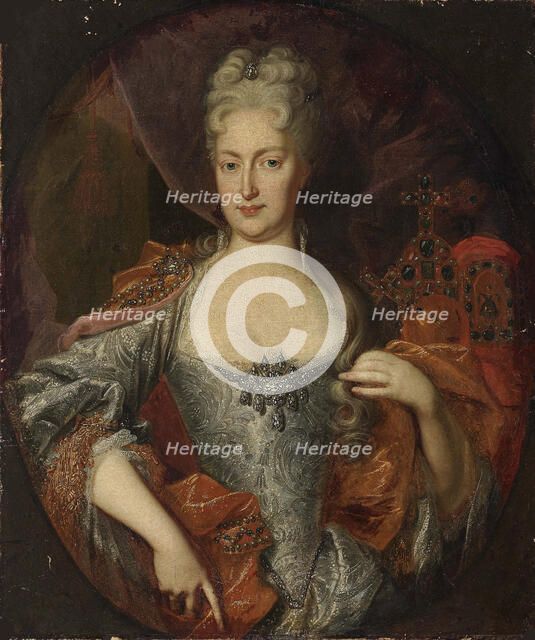 Portrait of Elisabeth Christine of Brunswick-Wolfenbüttel (1691-1750), Holy Roman..., ca 1720. Creator: Anonymous.