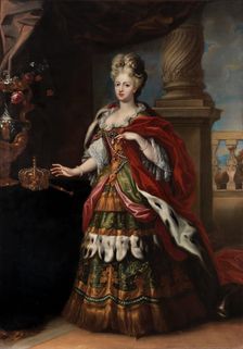 Portrait of Elisabeth Christine of Brunswick-Wolfenbüttel (1691-1750), Holy Roman Empress. Creator: Frans van Stampart