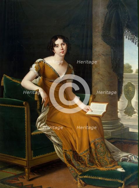 Portrait of Elisabeth Demidova, 1800. Creator: Robert Lefevre.