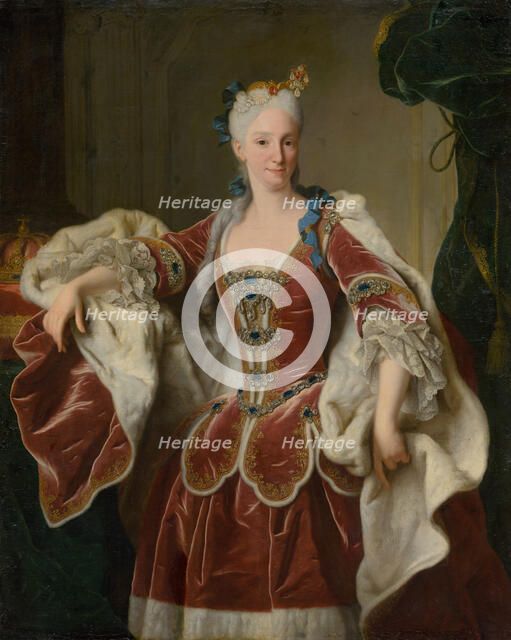 Portrait of Elisabeth Farnese, Queen consort of Spain, 1723. Creator: Ranc; Jean (1674-1735).