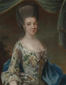 Portrait of Elisabeth Geelmuyden Gyldenkrantz, 1753. Creator: Mathias Blumenthal