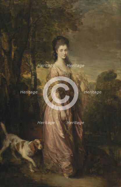 Portrait of Elisabeth Lowndes-Stone, née Garth, c1775. Creator: Gainsborough, Thomas (1727-1788).