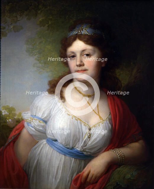 'Portrait of Elisabeth Temkina', 1798.  Artist: Vladimir Borovikovsky