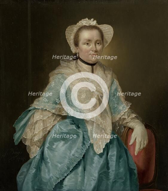 Portrait of Elisabeth Troost (1730-1790), 1767. Creator: Jacobus Buys.