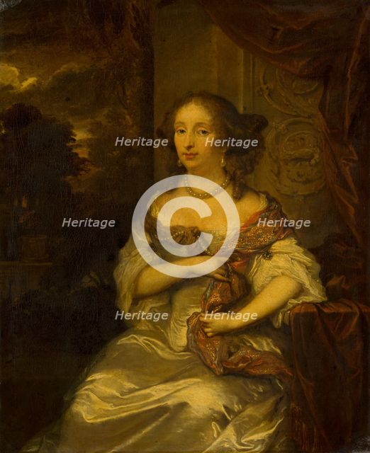 Portrait of Elisabeth van Bebber (1643-1704). Creator: Gaspar Netscher.