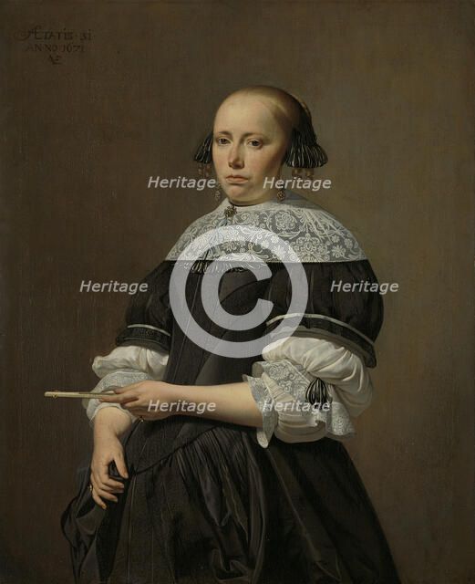 Portrait of Elisabeth van Kessel, 1671. Artist: Everdingen, Caesar Boëtius van (1616-1678)