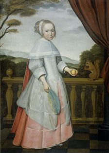 Portrait of Elisabeth van Oosten (1660-1714), as a Child, 1663. Creator: Willem Jansz. Ploy
