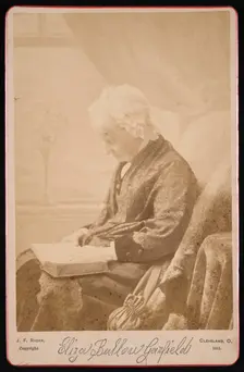 Portrait of Eliza Ballou Garfield (1801-1888), 1881. Creator: James Fitzallen Ryder