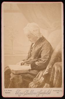 Portrait of Eliza Ballou Garfield (1801-1888), 1881. Creator: James Fitzallen Ryder