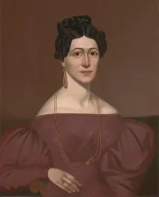 Portrait of Eliza C. Ayres, about 1840. Creator: Orlando Hand Bears