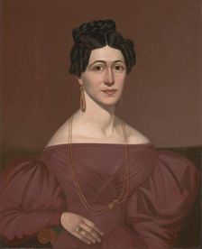 Portrait of Eliza C. Ayres, about 1840. Creator: Orlando Hand Bears
