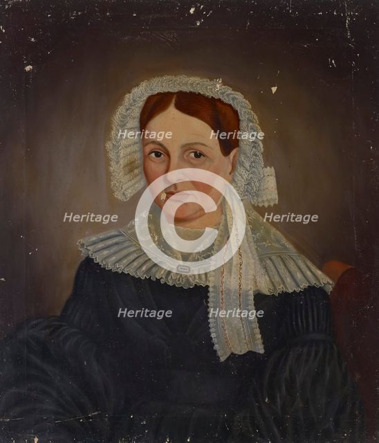 Portrait of Eliza Worthington Moore, about 1840. Creator: William Unthank.