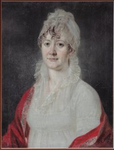 Portrait of Elizaveta Alexeevna Arsenyeva, née Stolypina (1773-1845), Early 19th century. Artist: Anonymous