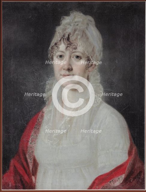 Portrait of Elizaveta Alexeevna Arsenyeva, née Stolypina (1773-1845), Early 19th century. Artist: Anonymous  