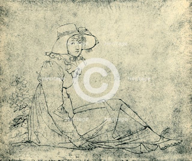 Portrait of Elizabeth Malß, c1811, (1943). Creator: Peter von Cornelius.