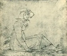 Portrait of Elizabeth Malß, c1811, (1943). Creator: Peter von Cornelius