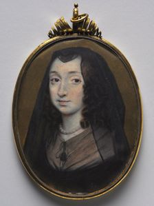 Portrait of Elizabeth Morrison, Lady Capell of Hadham, c. 1650. Creator: Richard Gibson (British, c. 1615-1690)