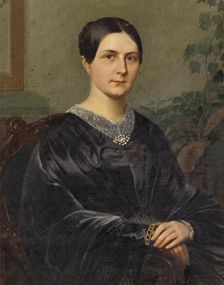 Portrait of Elizabeth Nikolaevna Odintsova, née Mounsey, (1824-1860), 1860s. Creator: Unknown