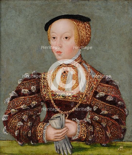 Portrait of Elizabeth of Austria (1526-1545), Queen of Poland, c. 1565.