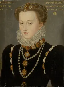 Portrait of Elizabeth of Austria, Wife of King Charles IX of France, after 1571. Creator: Francois Clouet