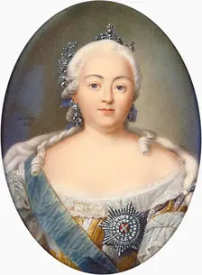 Portrait of Elizabeth of Russia, 1821. Creators: Henri Benner, Elizabeth, Empress of Russia