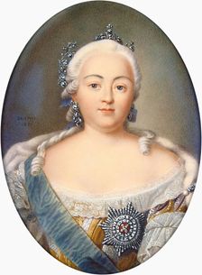 Portrait of Elizabeth of Russia, 1821. Creators: Henri Benner, Elizabeth, Empress of Russia