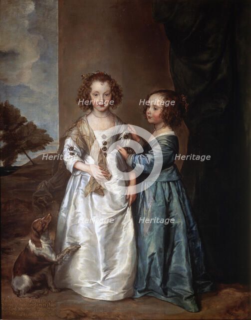 'Portrait of Elizabeth and Philadelphia Wharton', 1640.  Artist: Anthony van Dyck