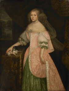 Portrait of Elizabeth Charlotte, Princess Palatine (1652-1722), Duchess of Orléans, ca 1667. Creator: Ruel (Rüll), Johann Baptist (ca 1634-1685)