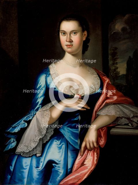 Portrait of Elizabeth Chew Smith, 1762. Creator: Johan Hesselius.