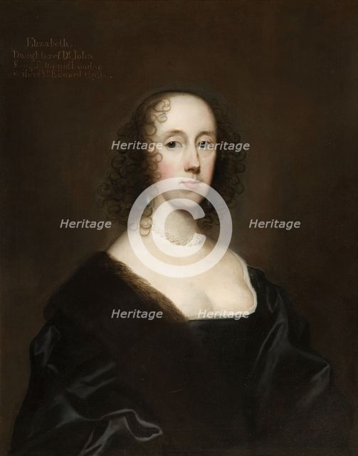 Portrait of Elizabeth Holte (nee King), 1636. Creator: Cornelis Janssens van Ceulen.
