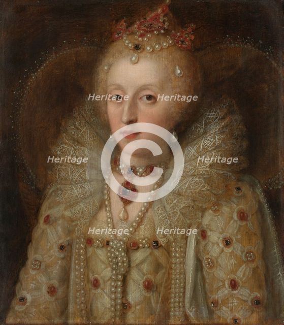 Portrait of Elizabeth I, Queen of England, 1550-1599. Creator: Anon.