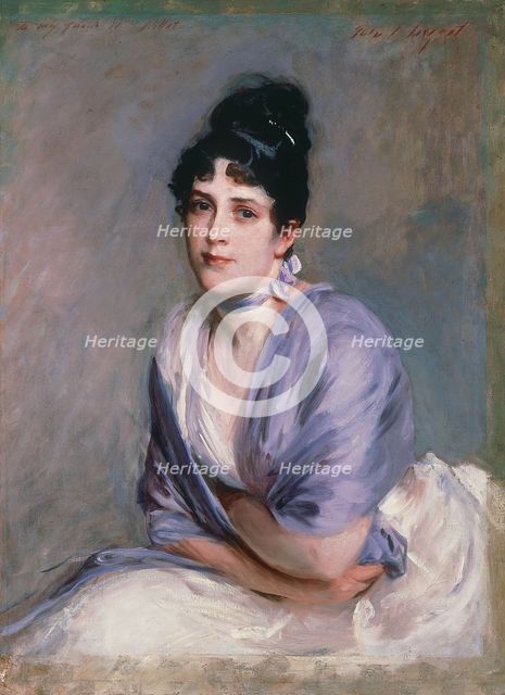 Portrait of Elizabeth Lily Millet, née Merrill (1853-1932), ca 1885.
